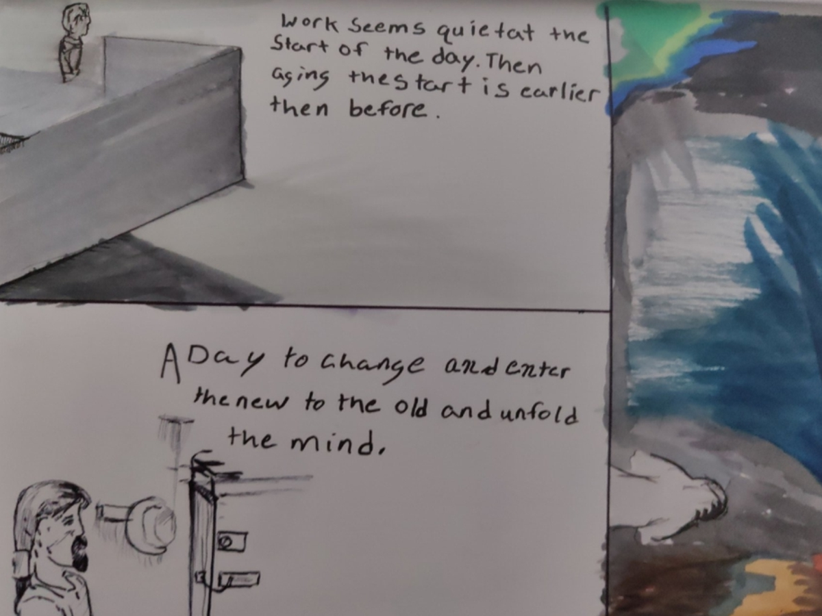 Comic entries of the away forward ink the path