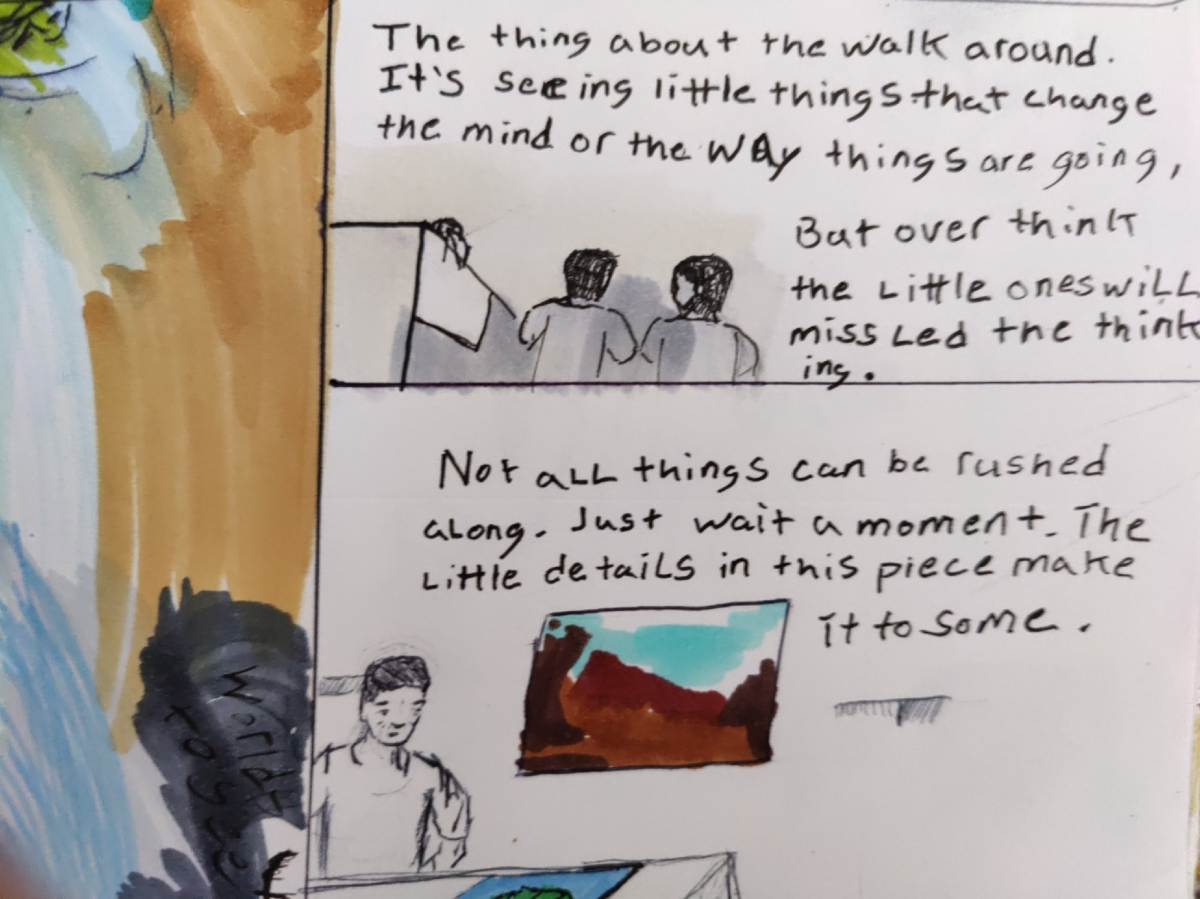 Comic entries of the away forward ink the path