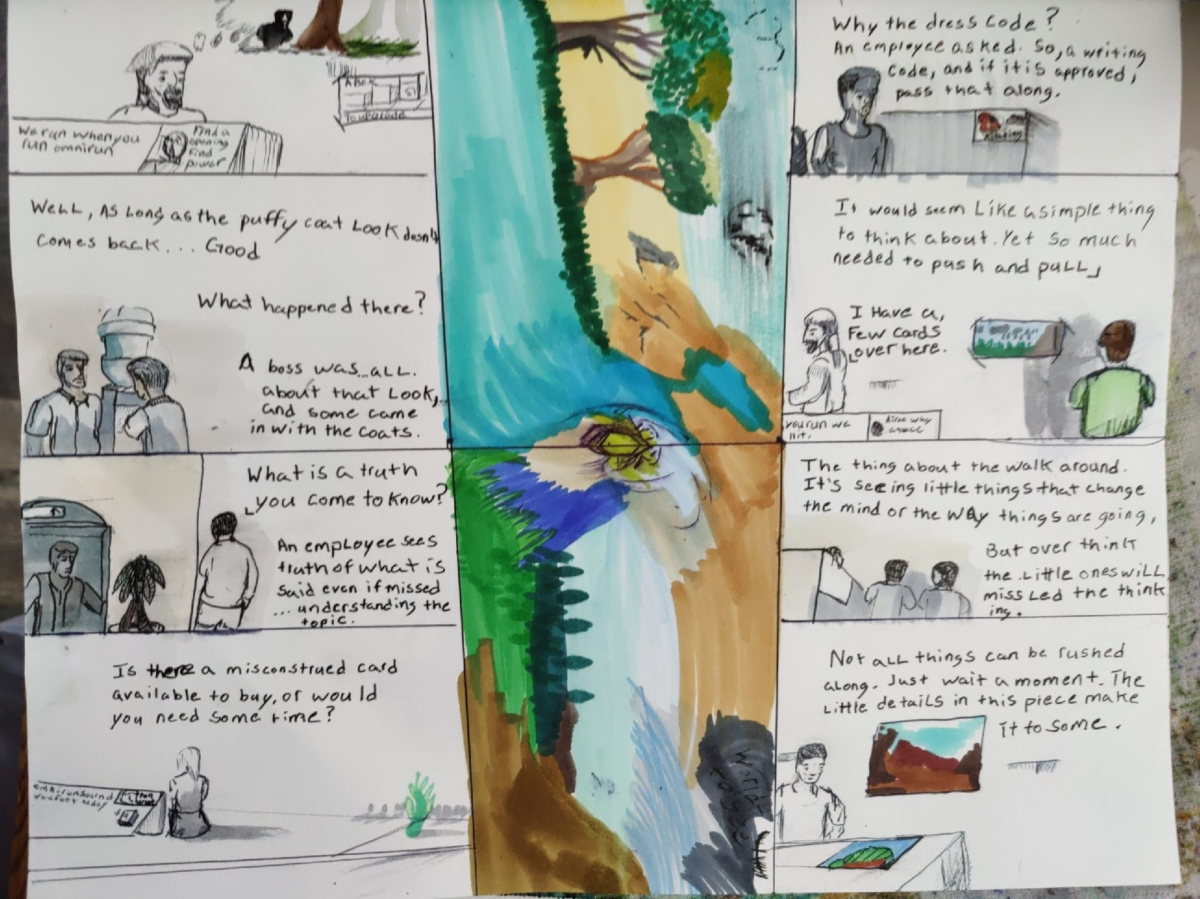 Comic entries of the away forward ink the path