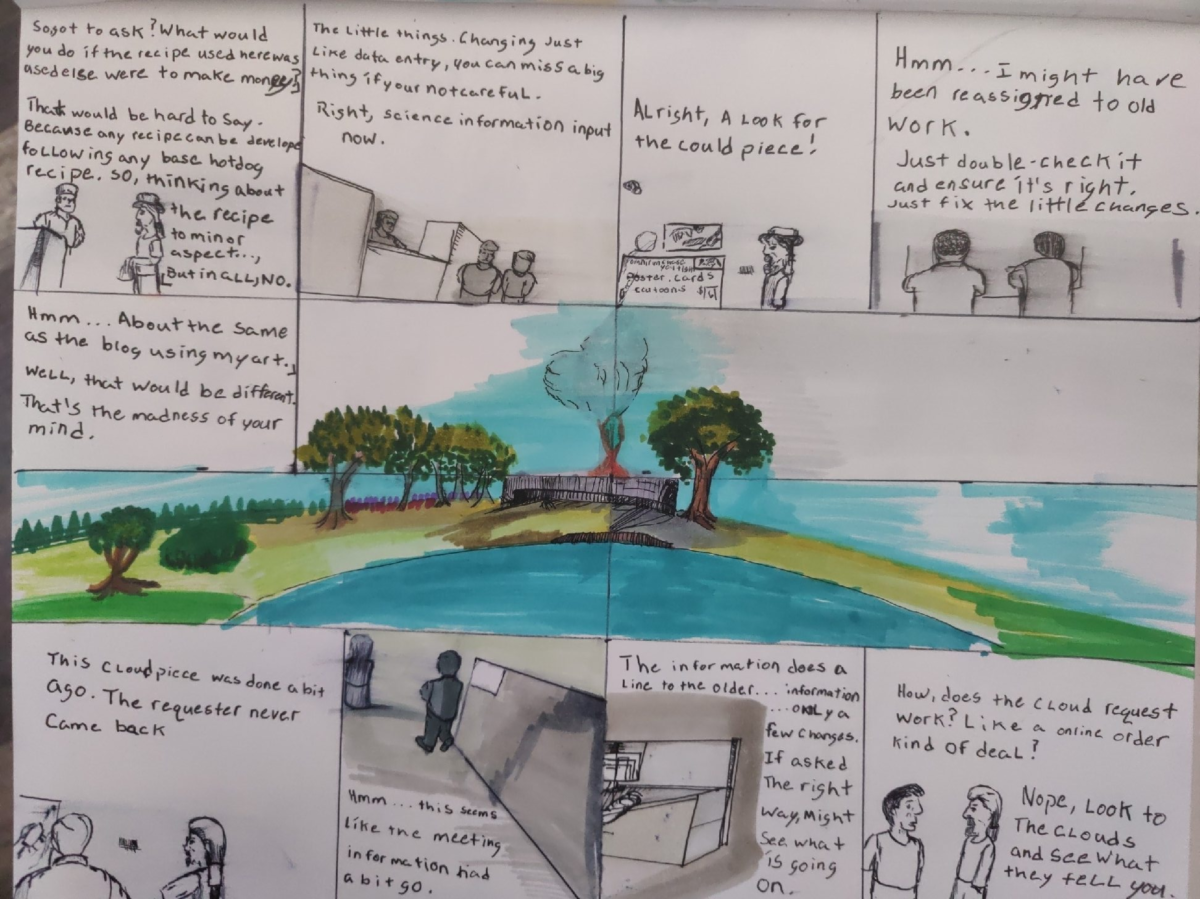 Comic entries of the away forward ink the path