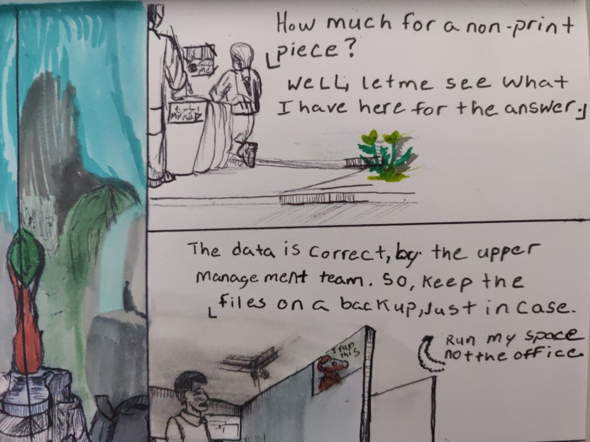 Comic entries of the away forward ink the path