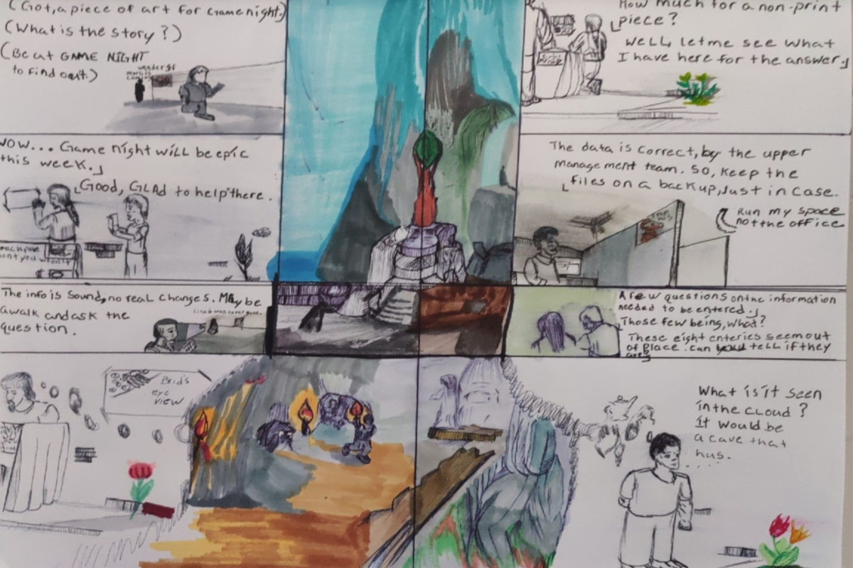 Comic entries of the away forward ink the path