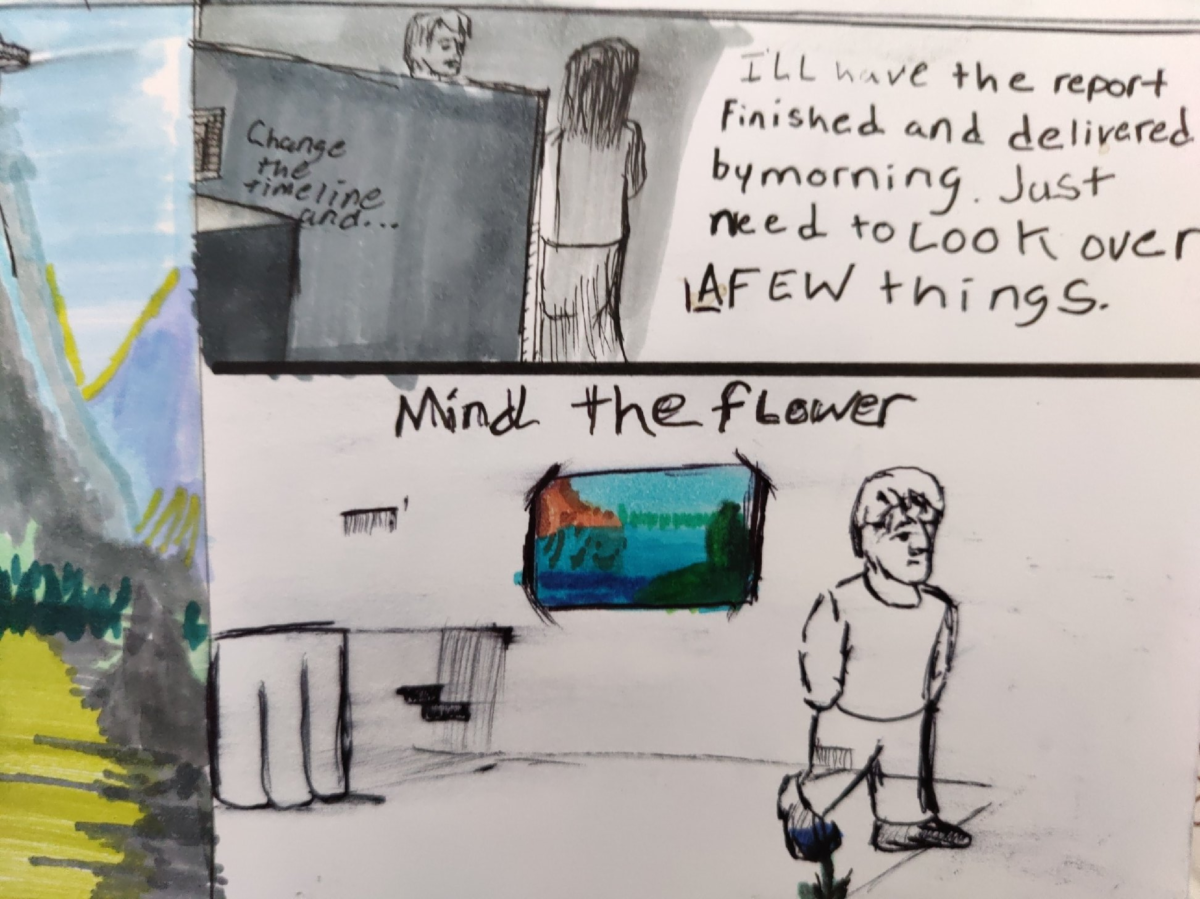 Comic entries of the away forward ink the path