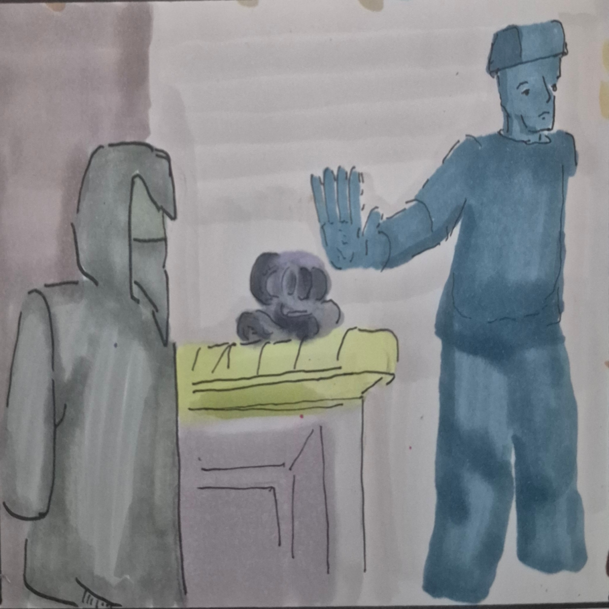 Inked path: Catalyzes without suppressibility,  Amongst the frames, away-ink, comic art, comic strips, inkedpath, late to the party, puzzlement, Quibbles of the scribbles, the clone did it, used or not, webcomic