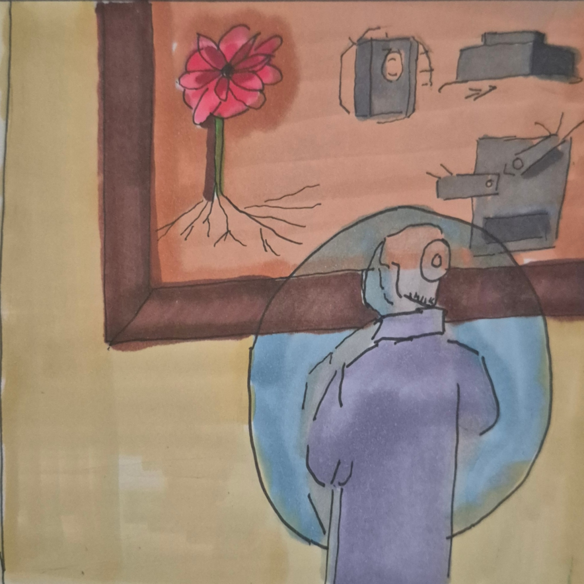 Inked path: Catalyzes without suppressibility,  Amongst the frames, away-ink, comic art, comic strips, inkedpath, late to the party, puzzlement, Quibbles of the scribbles, the clone did it, used or not, webcomic