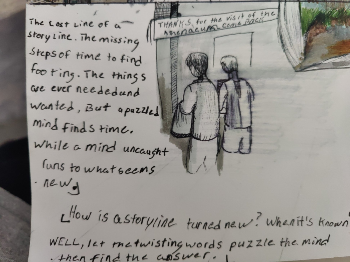 Comic entries of the away forward ink the path