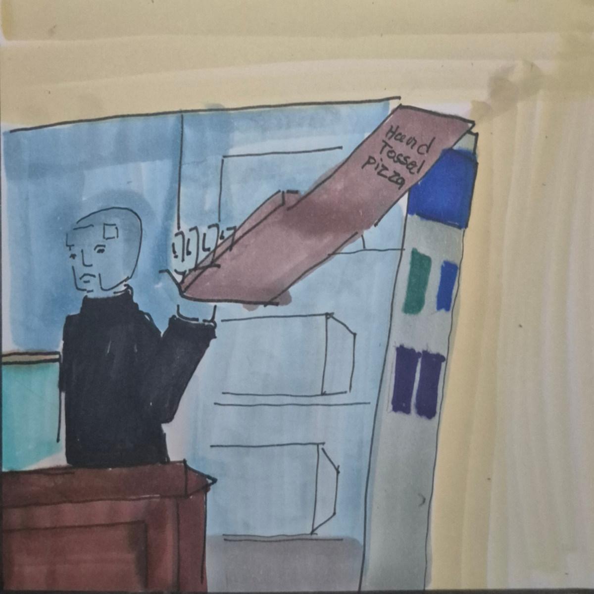 Inked Path: A flip over, see how it...,  Amongst the frames, away-ink, comic art, comic strips, inkedpath, late to the party, puzzlement, Quibbles of the scribbles, the clone did it, used or not, webcomic