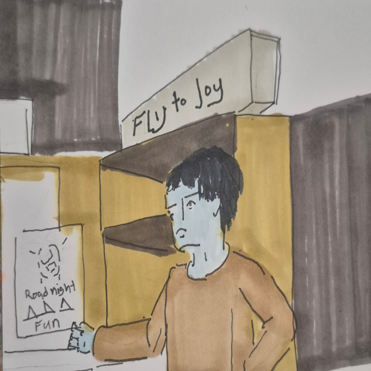 Inked path: Catalyzes without suppressibility,  Amongst the frames, away-ink, comic art, comic strips, inkedpath, late to the party, puzzlement, Quibbles of the scribbles, the clone did it, used or not, webcomic