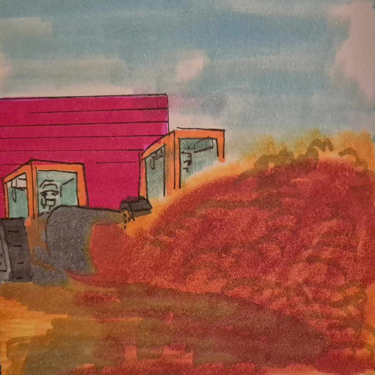 Inked Path: Appearance is adequate even when frightened.,  Amongst the frames, away-ink, comic art, comic strips, inkedpath, late to the party, puzzlement, Quibbles of the scribbles, the clone did it, used or not, webcomic