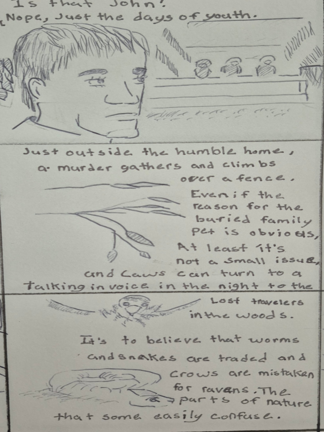 Inked path: Mentally depending on the Connection,  Amongst the frames, away-ink, comic art, comic strips, inkedpath, late to the party, puzzlement, Quibbles of the scribbles, the clone did it, used or not, webcomic