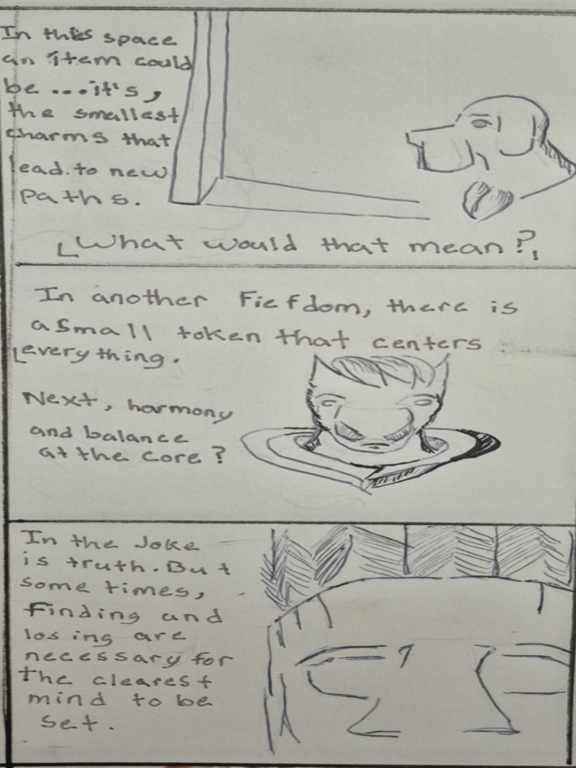 Inked path: Mentally depending on the Connection,  Amongst the frames, away-ink, comic art, comic strips, inkedpath, late to the party, puzzlement, Quibbles of the scribbles, the clone did it, used or not, webcomic