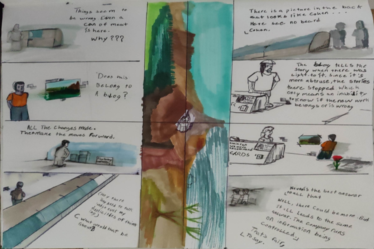 Comic entries of the away forward ink the path