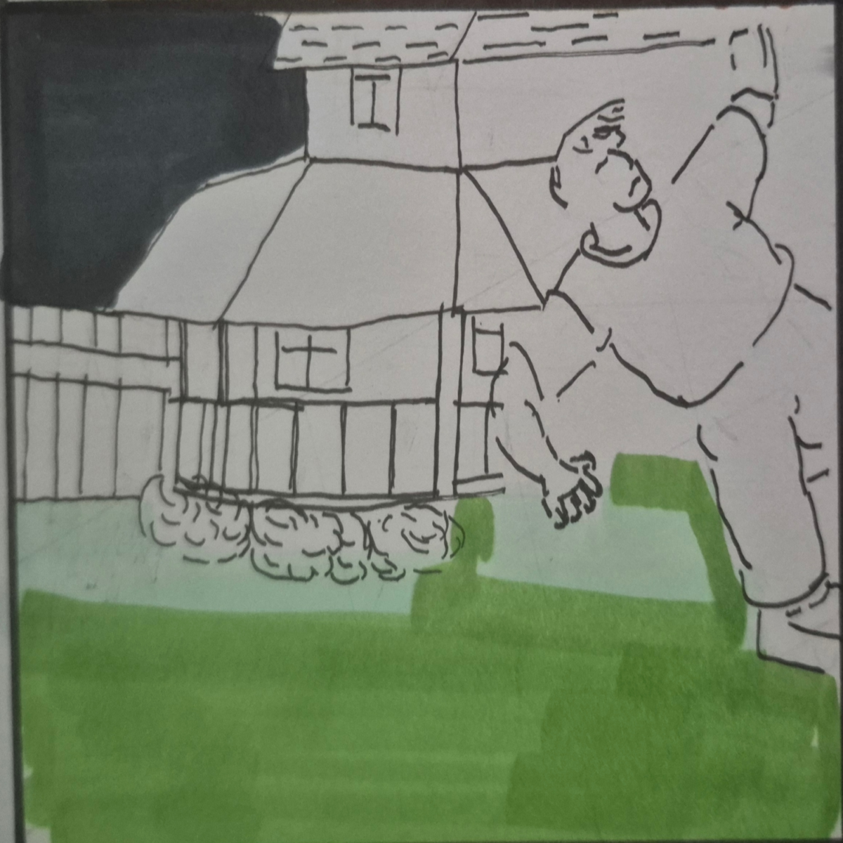 Inked Path: The stillness allows the drawing,  Amongst the frames, away-ink, comic art, comic strips, inkedpath, late to the party, puzzlement, Quibbles of the scribbles, the clone did it, used or not, webcomic