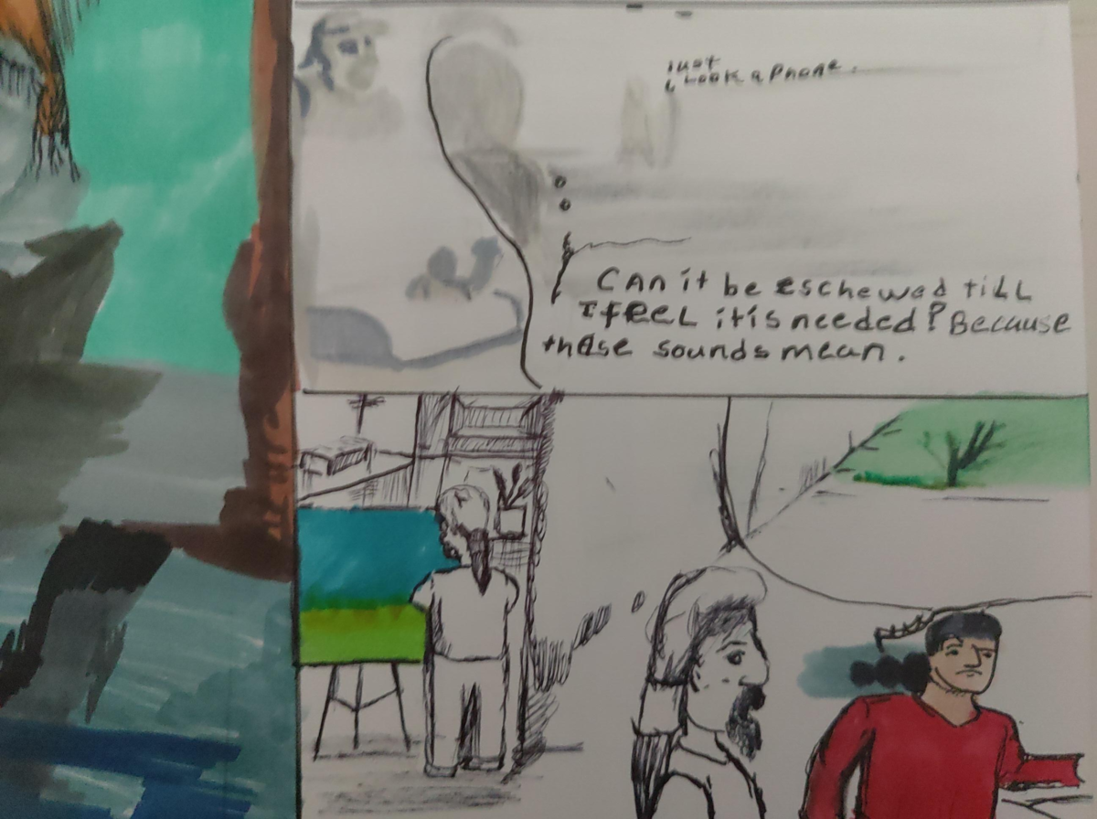 Comic entries of the away forward ink the path