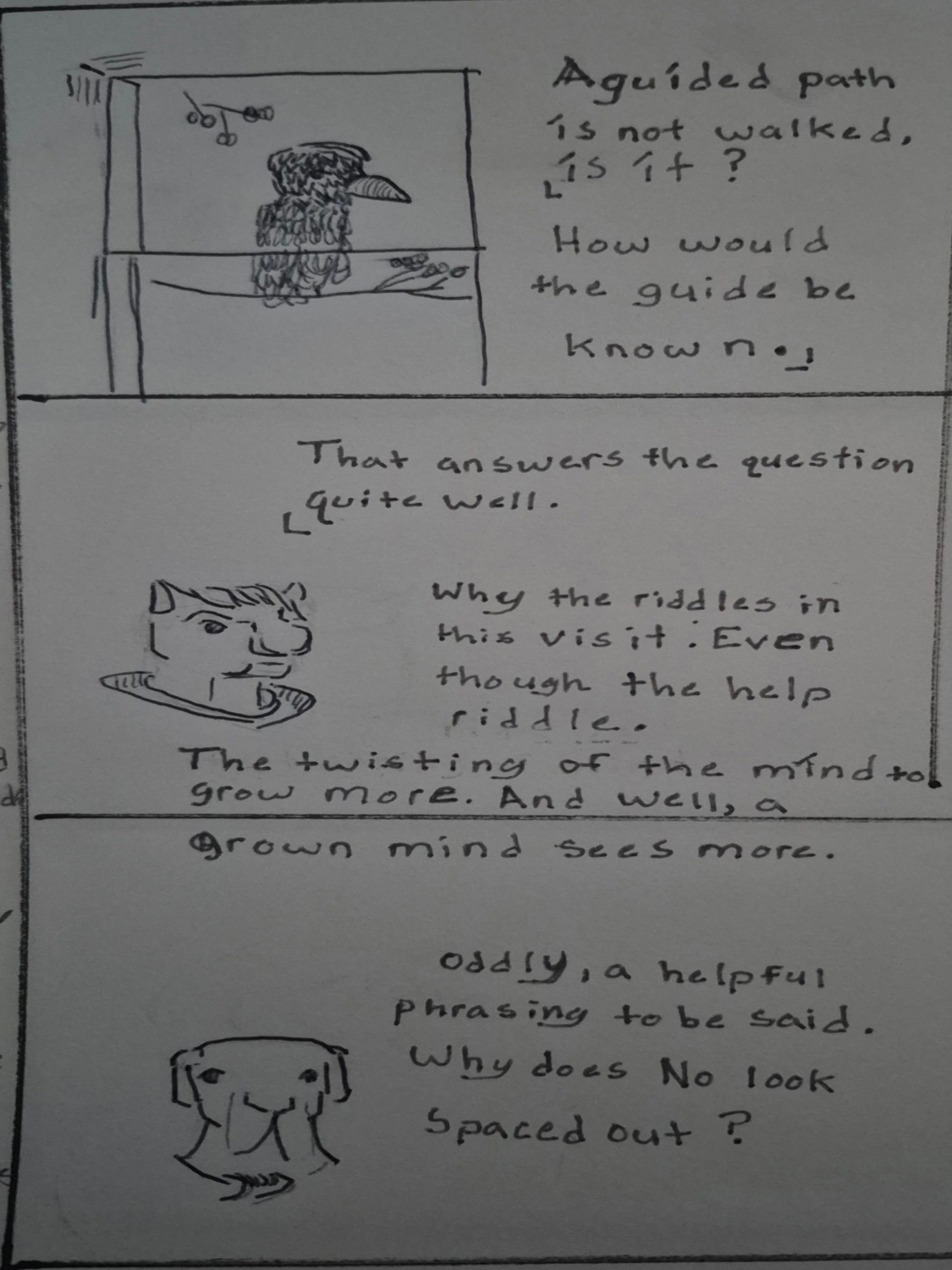 Inked Path: Faded Control of the Fake,  Amongst the frames, away-ink, comic art, comic strips, inkedpath, late to the party, puzzlement, Quibbles of the scribbles, the clone did it, used or not, webcomic