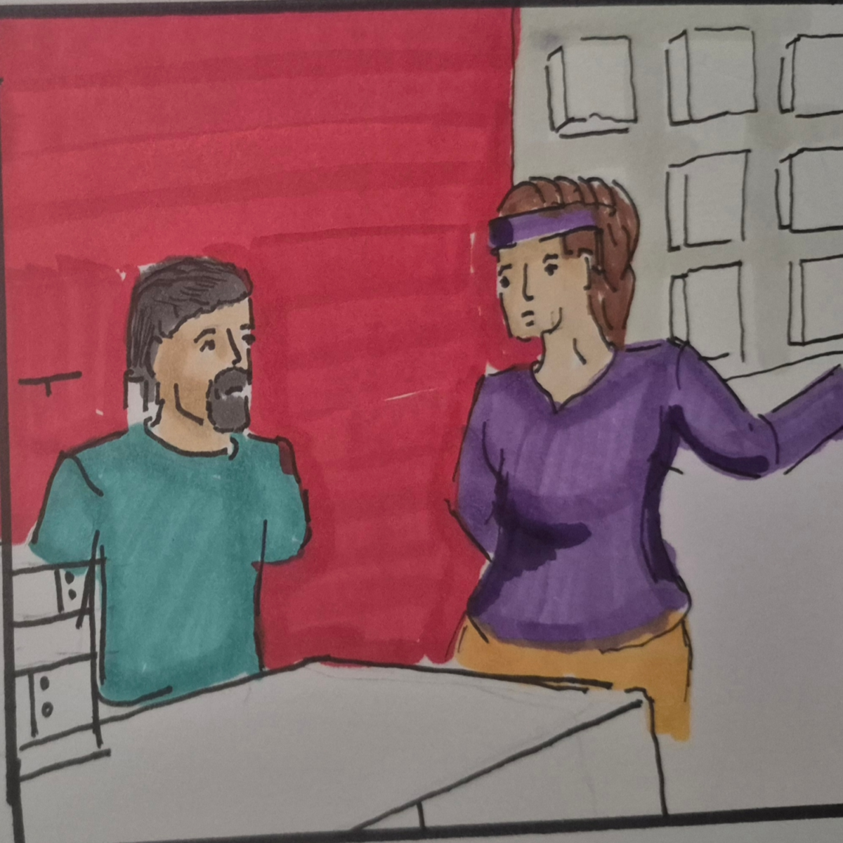 Inked Path: A cloning of old framing,  Amongst the frames, away-ink, comic art, comic strips, inkedpath, late to the party, puzzlement, Quibbles of the scribbles, the clone did it, used or not, webcomic