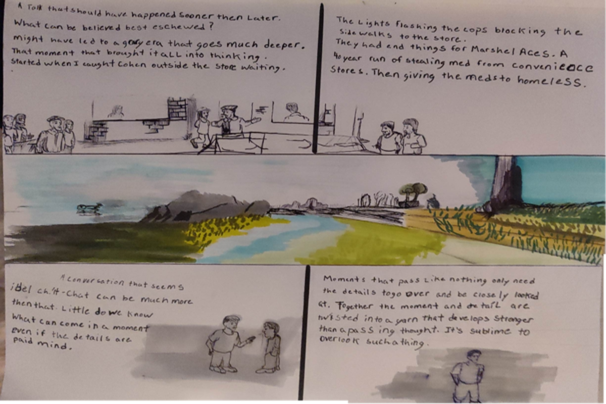 Comic entries of the away forward ink the path