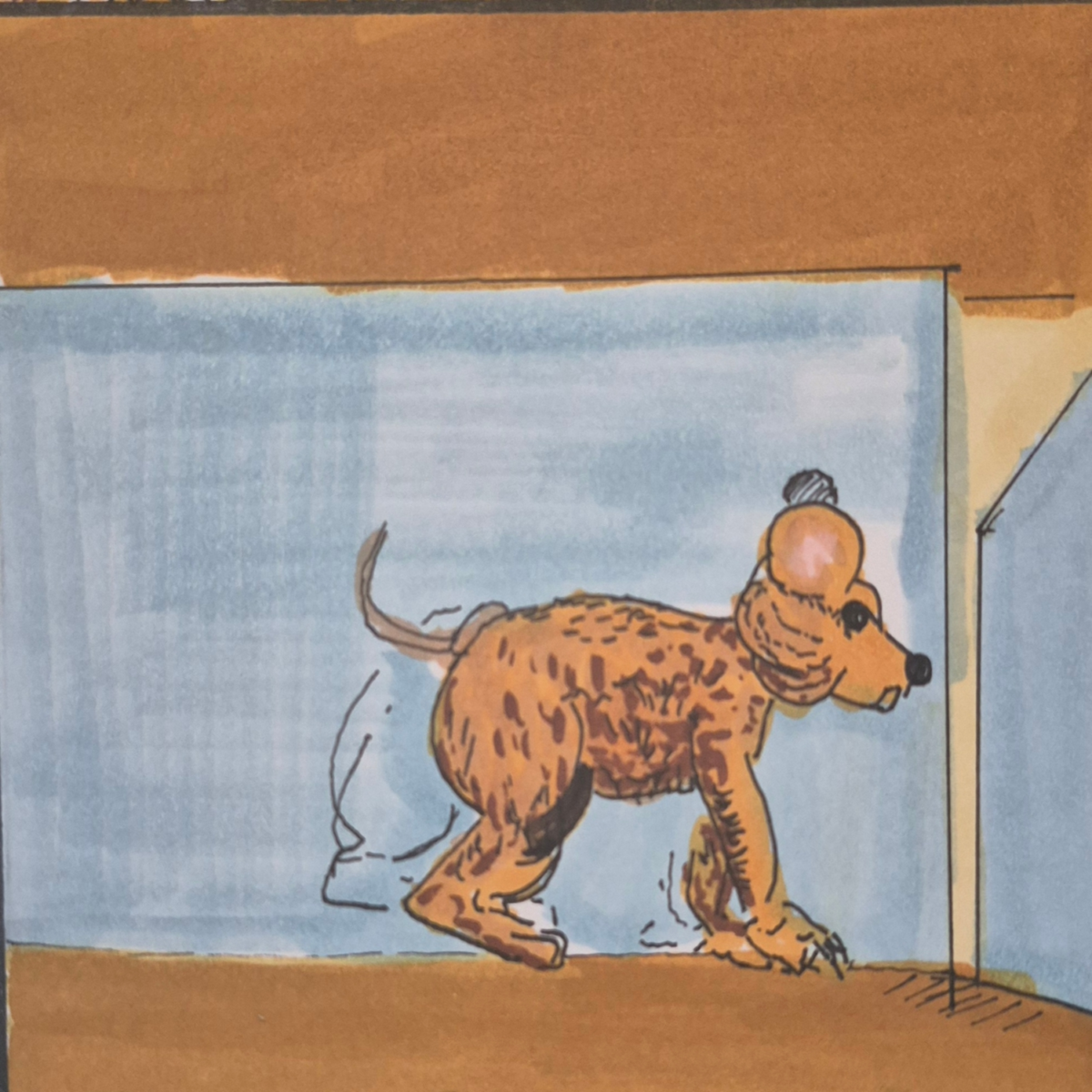 Inked Path: A cloning of old framing,  Amongst the frames, away-ink, comic art, comic strips, inkedpath, late to the party, puzzlement, Quibbles of the scribbles, the clone did it, used or not, webcomic