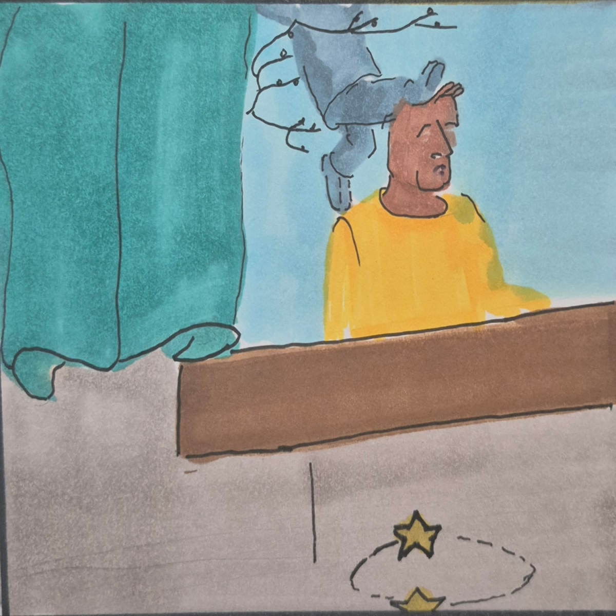 Inked Path: Black and White Twisting the Truth,  Amongst the frames, away-ink, comic art, comic strips, inkedpath, late to the party, puzzlement, Quibbles of the scribbles, the clone did it, used or not, webcomic