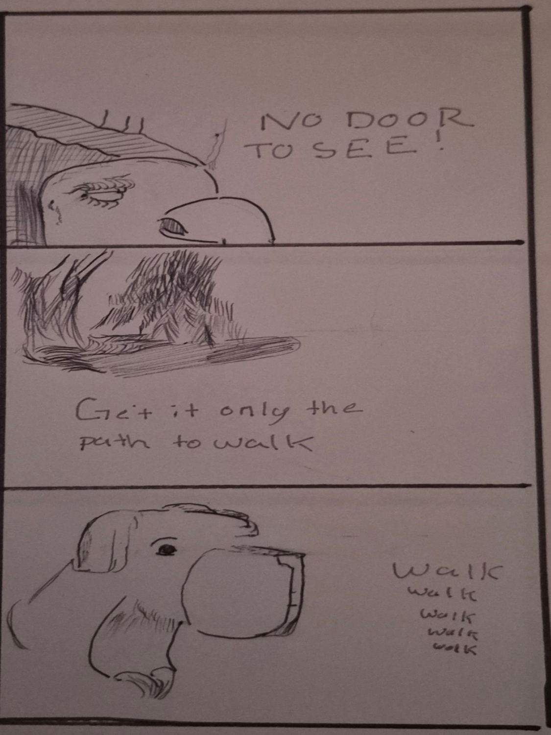 Inked Path: A cloning of old framing,  Amongst the frames, away-ink, comic art, comic strips, inkedpath, late to the party, puzzlement, Quibbles of the scribbles, the clone did it, used or not, webcomic