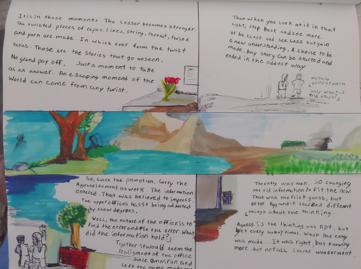 Comic entries of the away forward ink the path