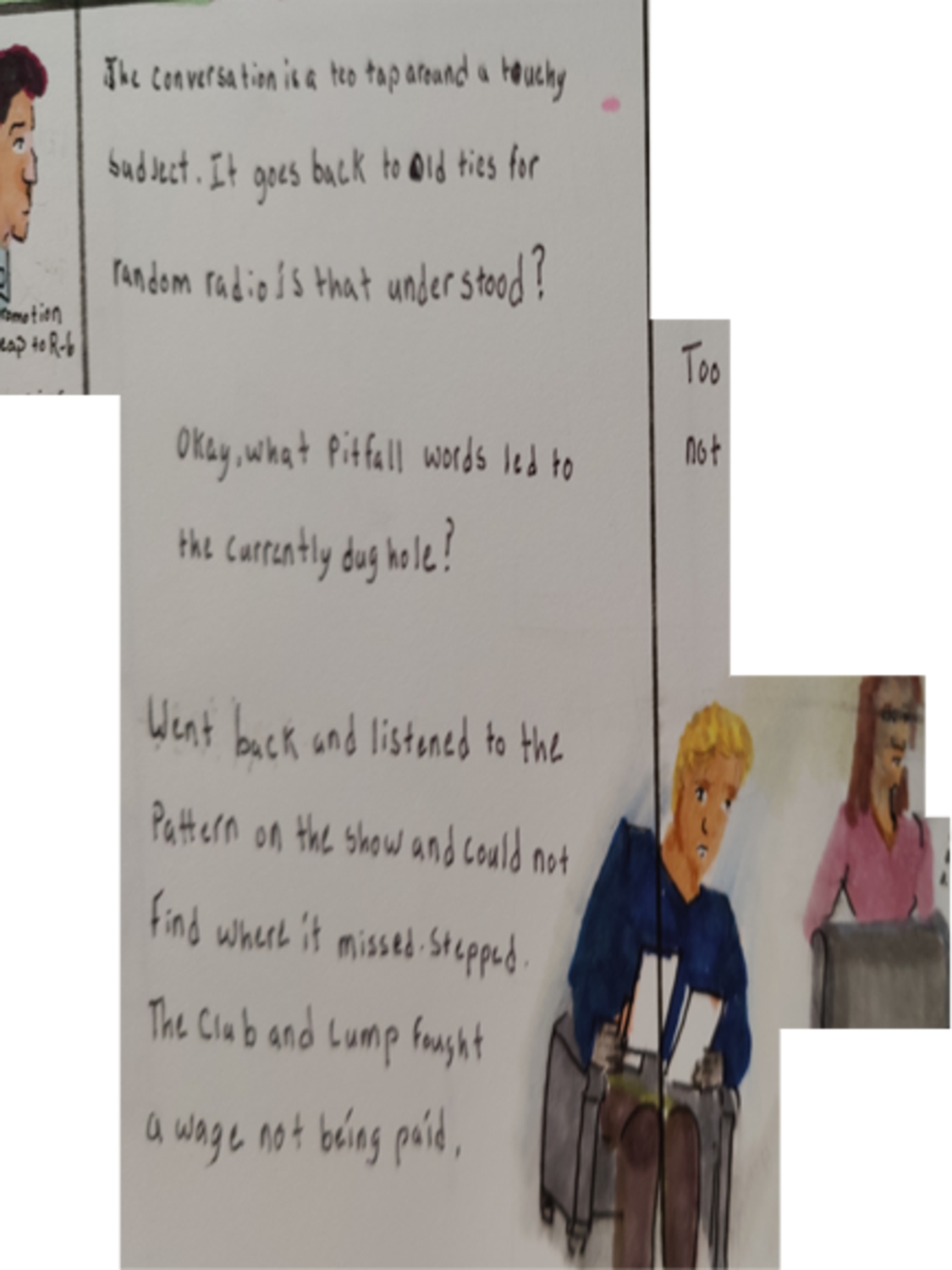 Inked Path: Lateness of the History in Water, comic art, comic strips, inkedpath, late to the party, puzzlement, Quibbles of the scribbles, the clone did it, used or not, webcomic