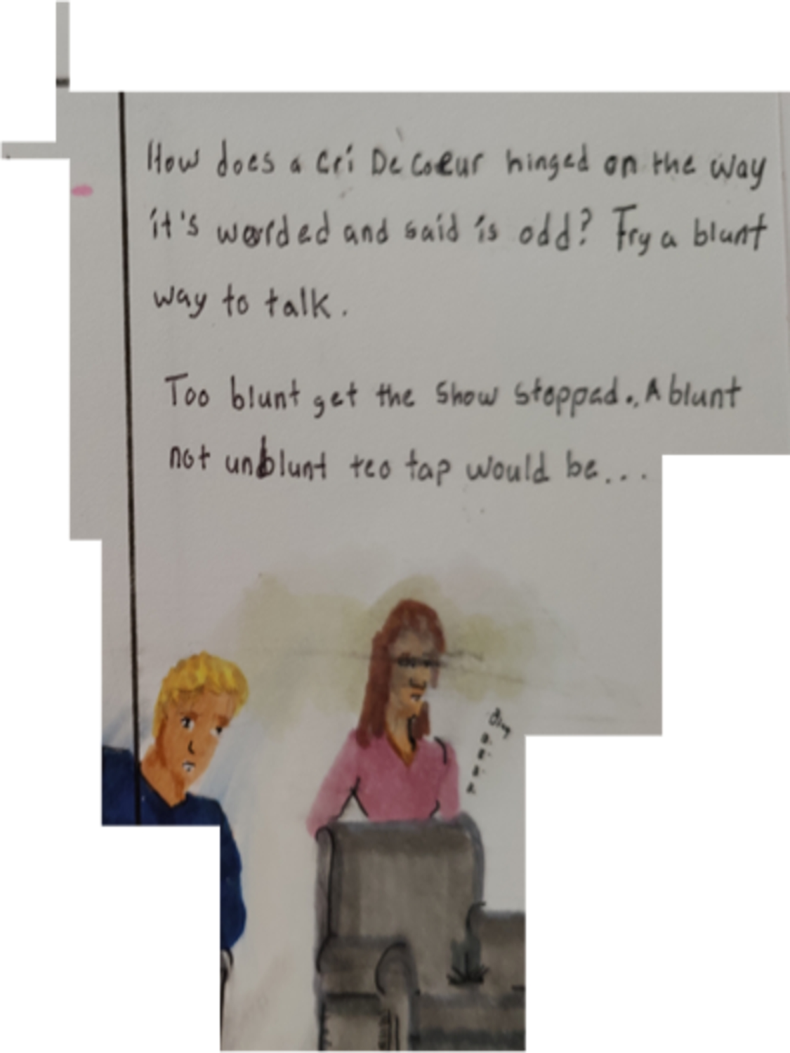 Inked Path: Lateness of the History in Water, comic art, comic strips, inkedpath, late to the party, puzzlement, Quibbles of the scribbles, the clone did it, used or not, webcomic