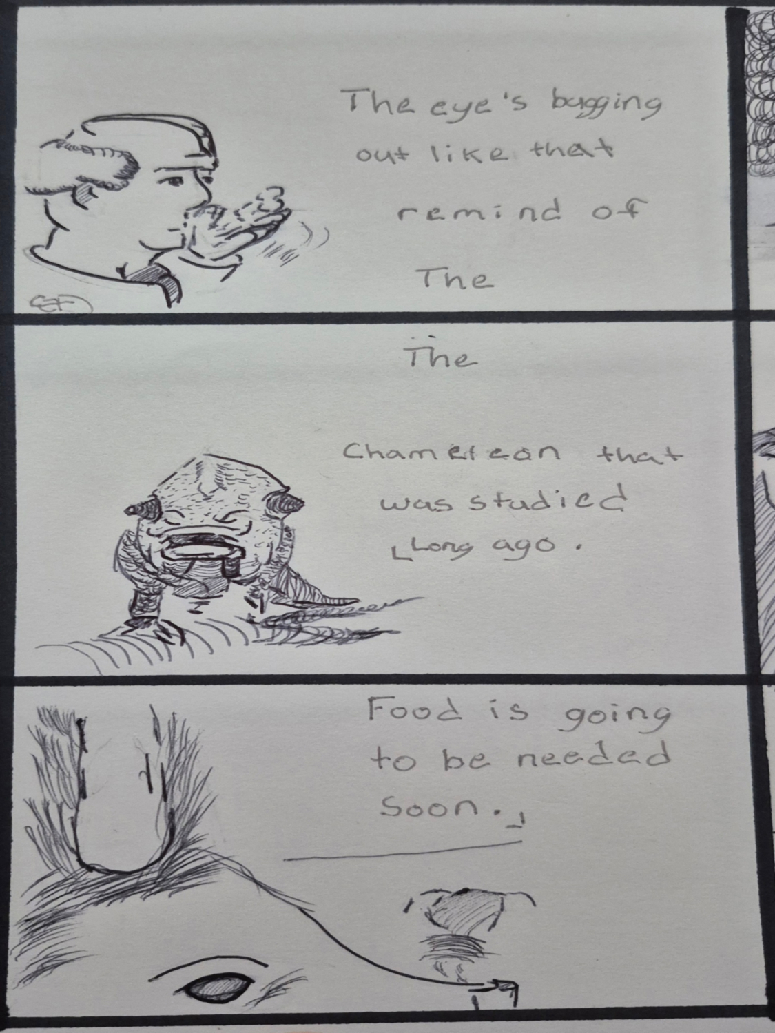 Inked Path: Black and White Twisting the Truth,  Amongst the frames, away-ink, comic art, comic strips, inkedpath, late to the party, puzzlement, Quibbles of the scribbles, the clone did it, used or not, webcomic