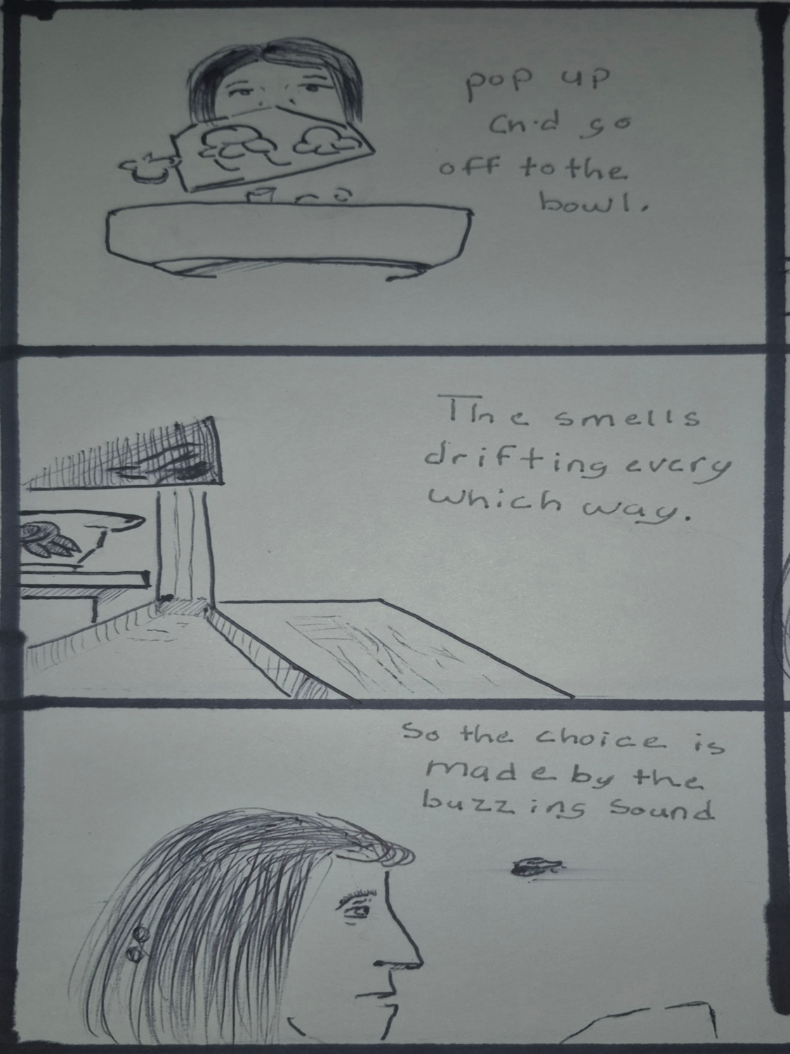 Inked Path: Unmoved by the botanical arrangement’s allure, comic art, comic strips, inkedpath, late to the party, puzzlement, Quibbles of the scribbles, the clone did it, used or not, webcomic