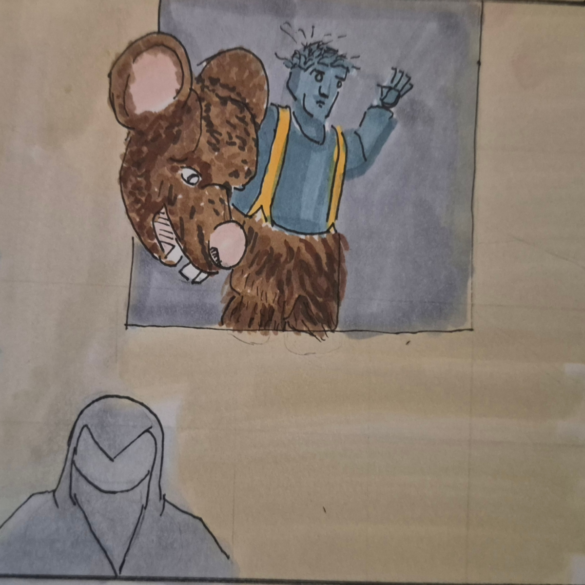 Inked Path: Unmoved by the botanical arrangement’s allure, comic art, comic strips, inkedpath, late to the party, puzzlement, Quibbles of the scribbles, the clone did it, used or not, webcomic