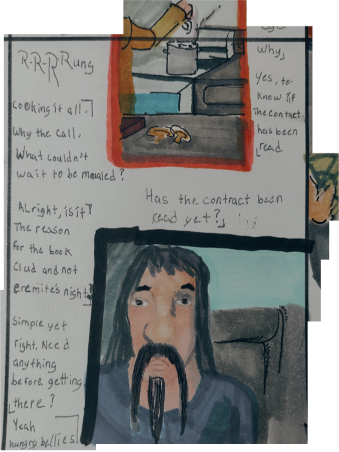 Inked Path: Lateness of the History in Water, comic art, comic strips, inkedpath, late to the party, puzzlement, Quibbles of the scribbles, the clone did it, used or not, webcomic