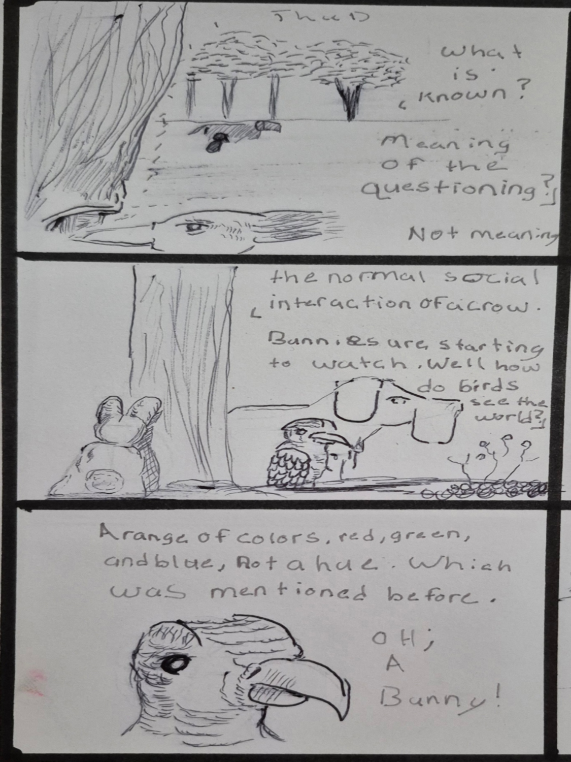 Inked Path: A Bad Bunny Super Dancing Clone, comic art, comic strips, inkedpath, late to the party, puzzlement, Quibbles of the scribbles, the clone did it, used or not, webcomic.