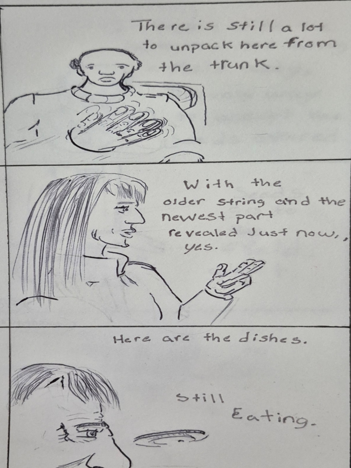 Inked path: Circuitous Becomes Acquiescence's, or Was it?, comic art, comic strips, inkedpath, late to the party, puzzlement, Quibbles of the scribbles, the clone did it, used or not, webcomic.