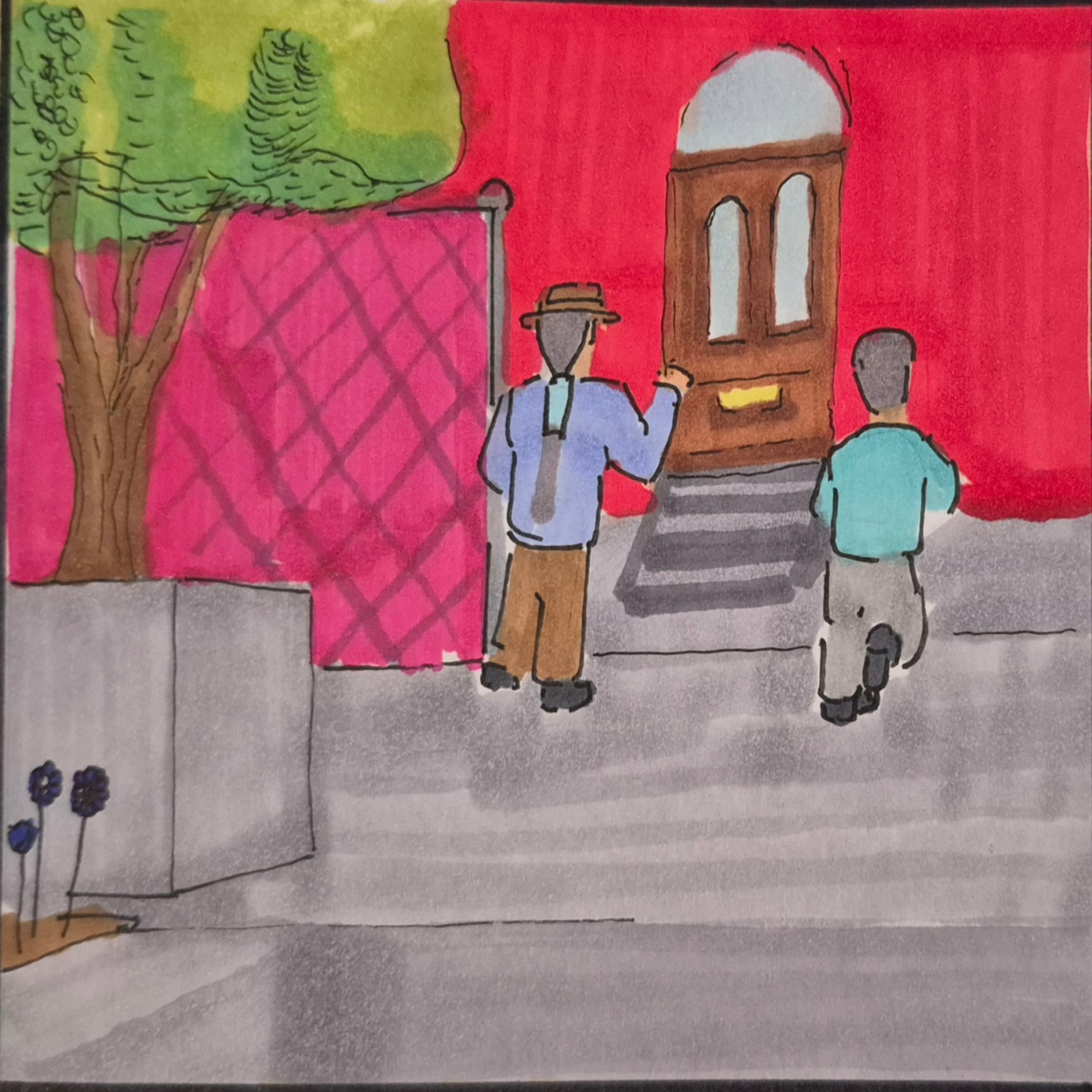 Inked Path: Wait, it was a different line, right?, comic art, comic strips, inkedpath, late to the party, puzzlement, Quibbles of the scribbles, the clone did it, used or not, webcomic.