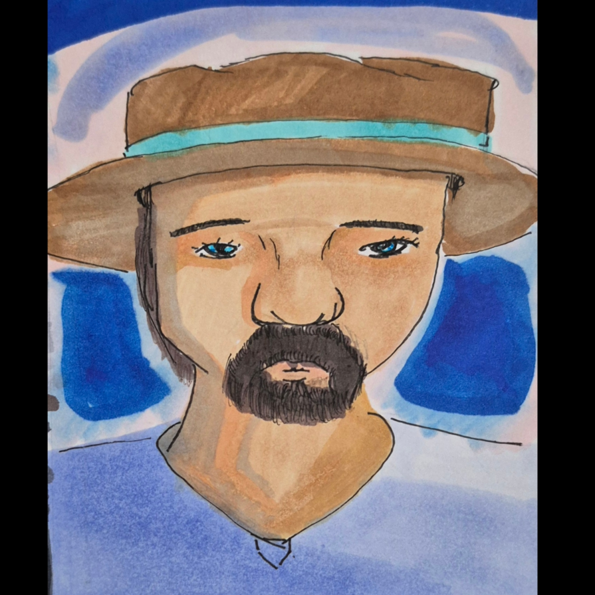 Inked path: Two Crowns Faced to The Crowd, comic art, comic strips, inkedpath, late to the party, puzzlement, Quibbles of the scribbles, the clone did it, used or not, webcomic.