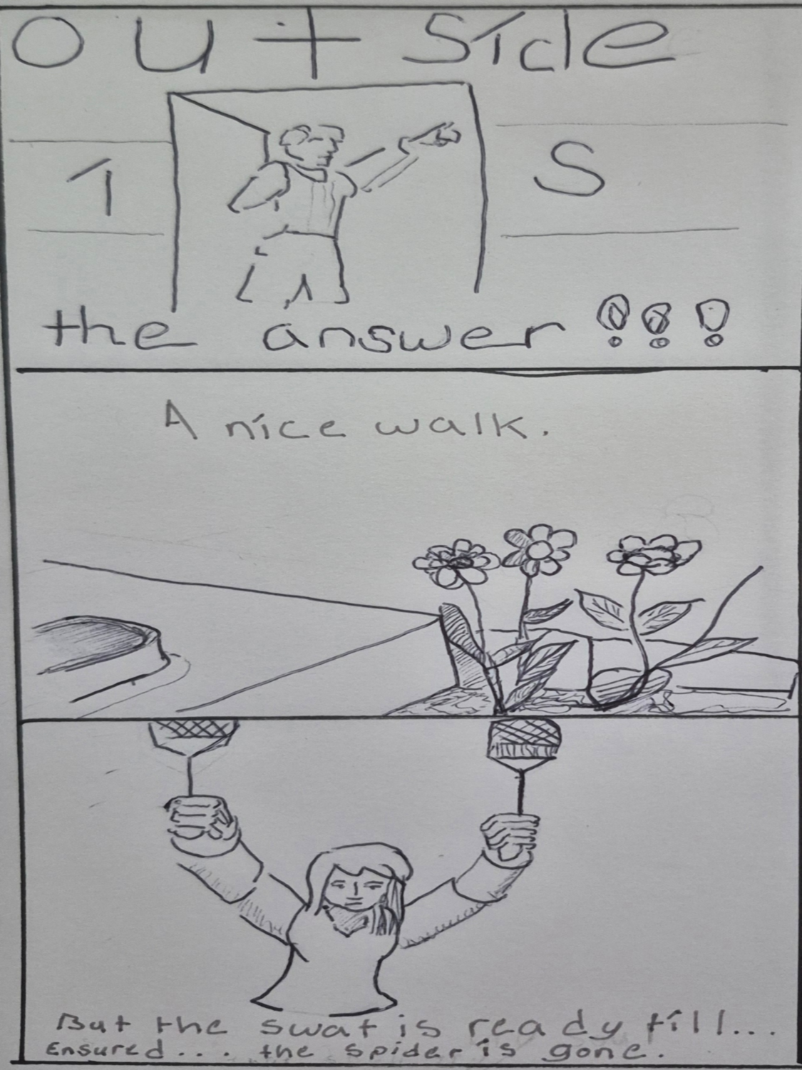 Inked path: A shadow flashed of the past, comic art, comic strips, inkedpath, late to the party, puzzlement, Quibbles of the scribbles, the clone did it, used or not, webcomic.