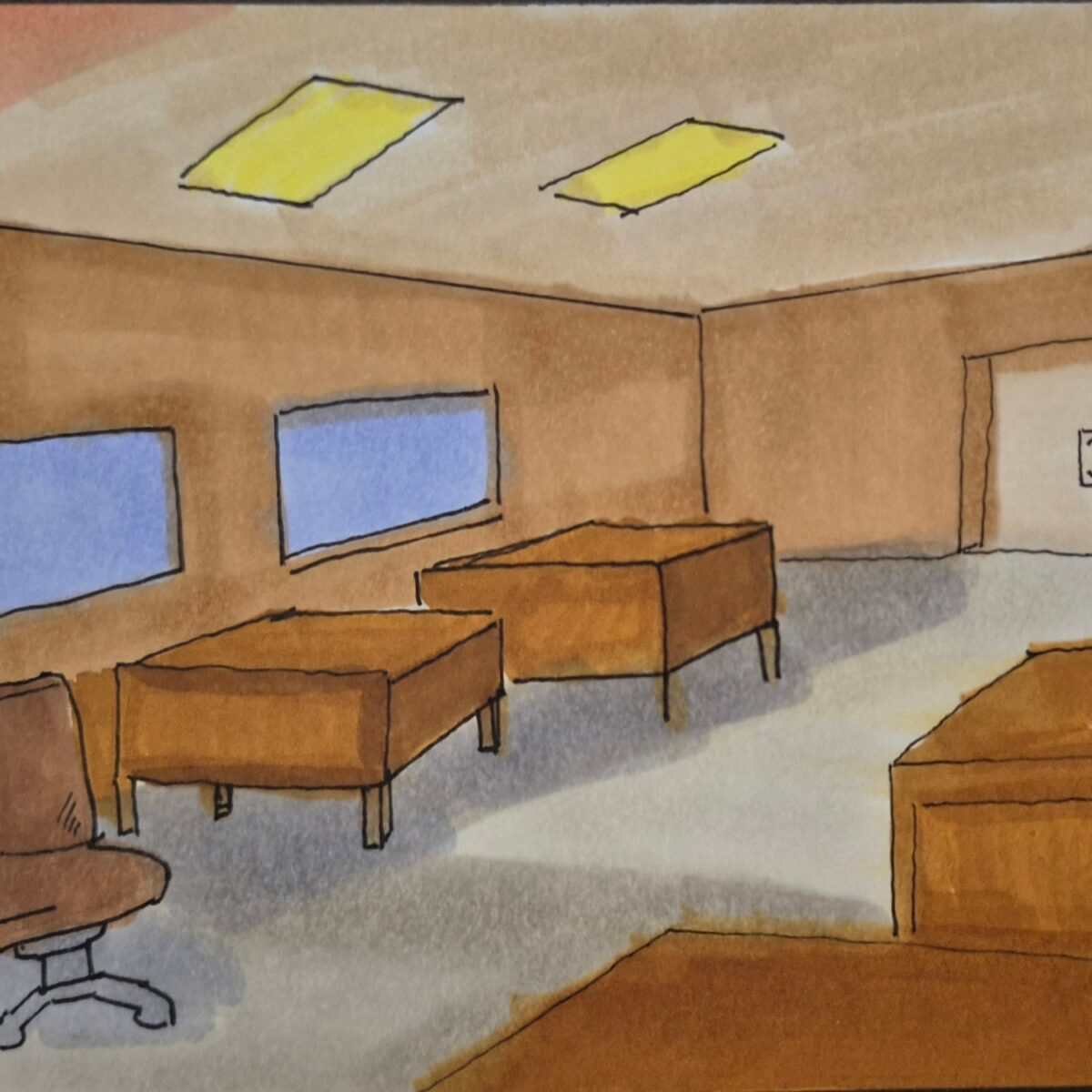 Inked Path: Unfinished Walls, Offering Reverence in Emptiness, comic art, comic strips, inkedpath, late to the party, puzzlement, Quibbles of the scribbles, the clone did it, used or not, webcomic.