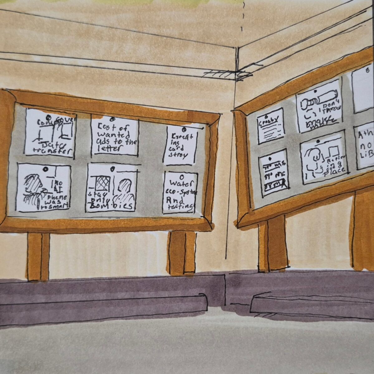 Inked path: Circuitous Becomes Acquiescence's, or Was it?, comic art, comic strips, inkedpath, late to the party, puzzlement, Quibbles of the scribbles, the clone did it, used or not, webcomic.