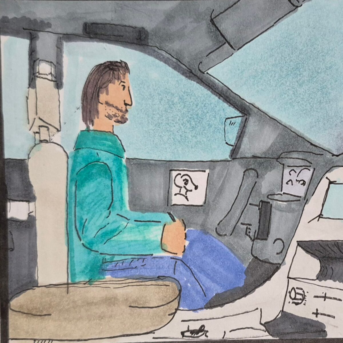 Inked Path: The Jelly Flower of an Artist, right?, comic art, comic strips, inkedpath, late to the party, puzzlement, Quibbles of the scribbles, the clone did it, used or not, webcomic.