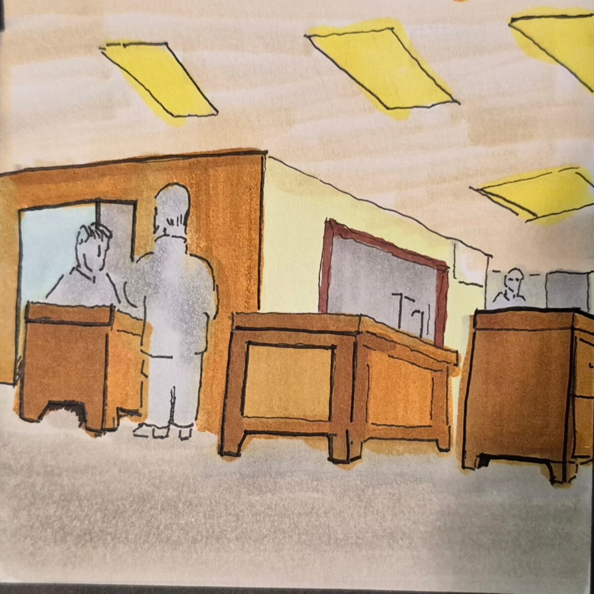 Inked Path: Unfinished Walls, Offering Reverence in Emptiness, comic art, comic strips, inkedpath, late to the party, puzzlement, Quibbles of the scribbles, the clone did it, used or not, webcomic.