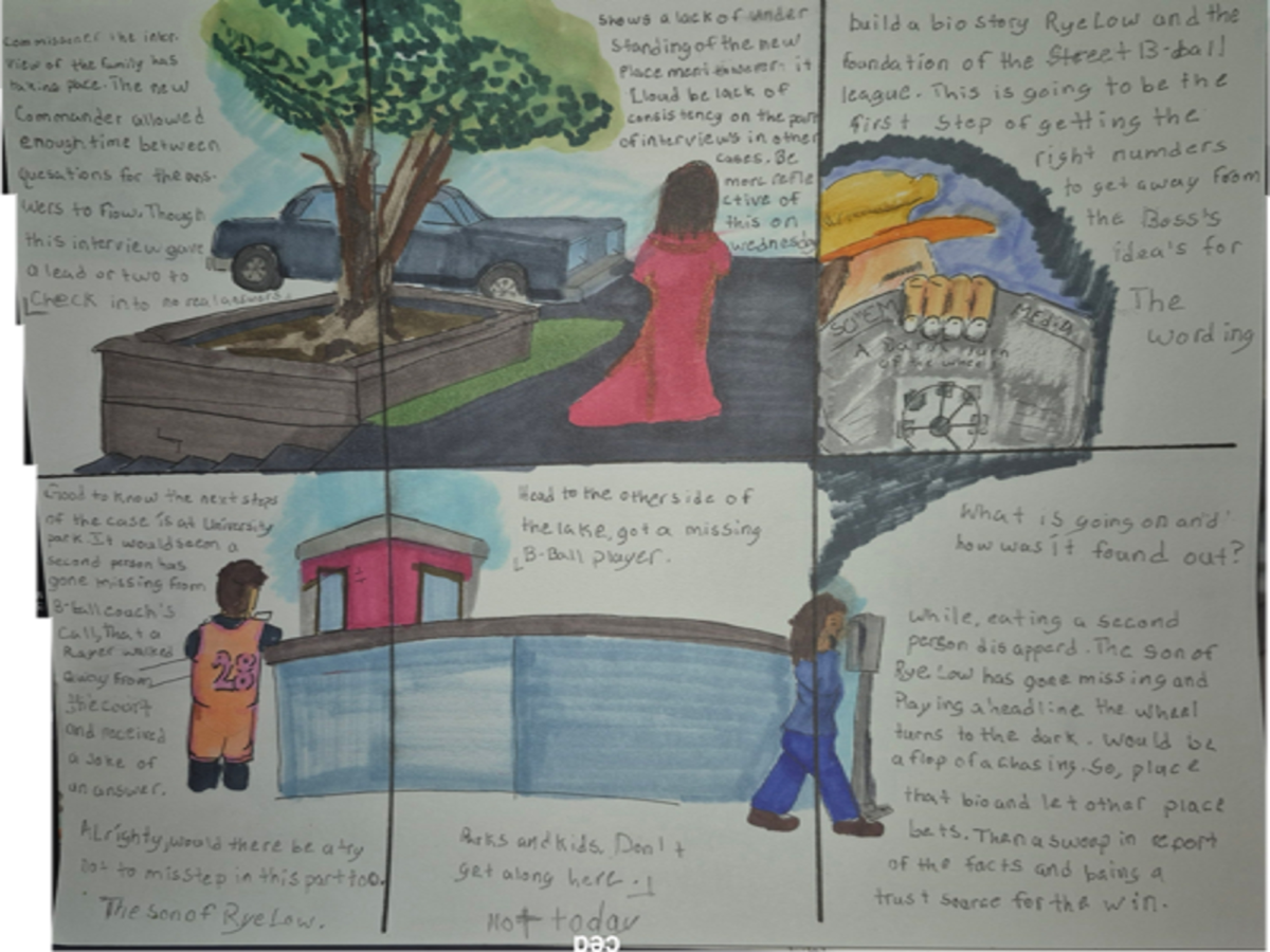 Inked path: A crazed thinking or a path. - web comic strip entry of - the clone did it