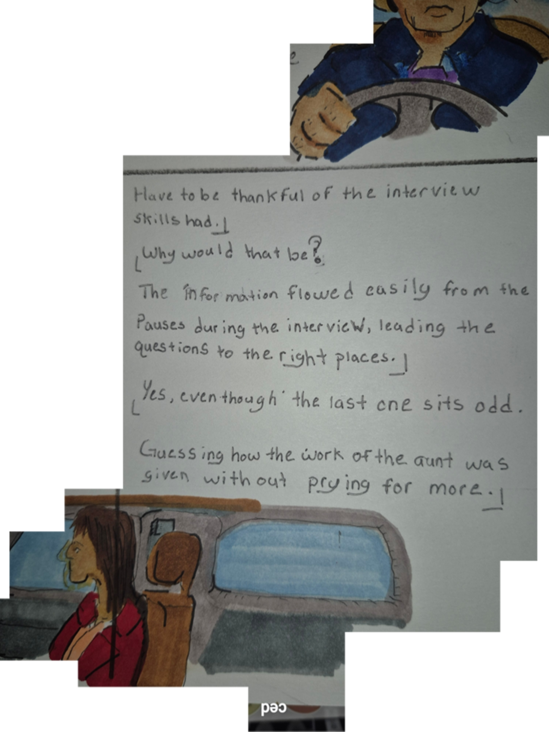 Inked path: A crazed thinking or a path. - web comic strip entry of - the clone did it