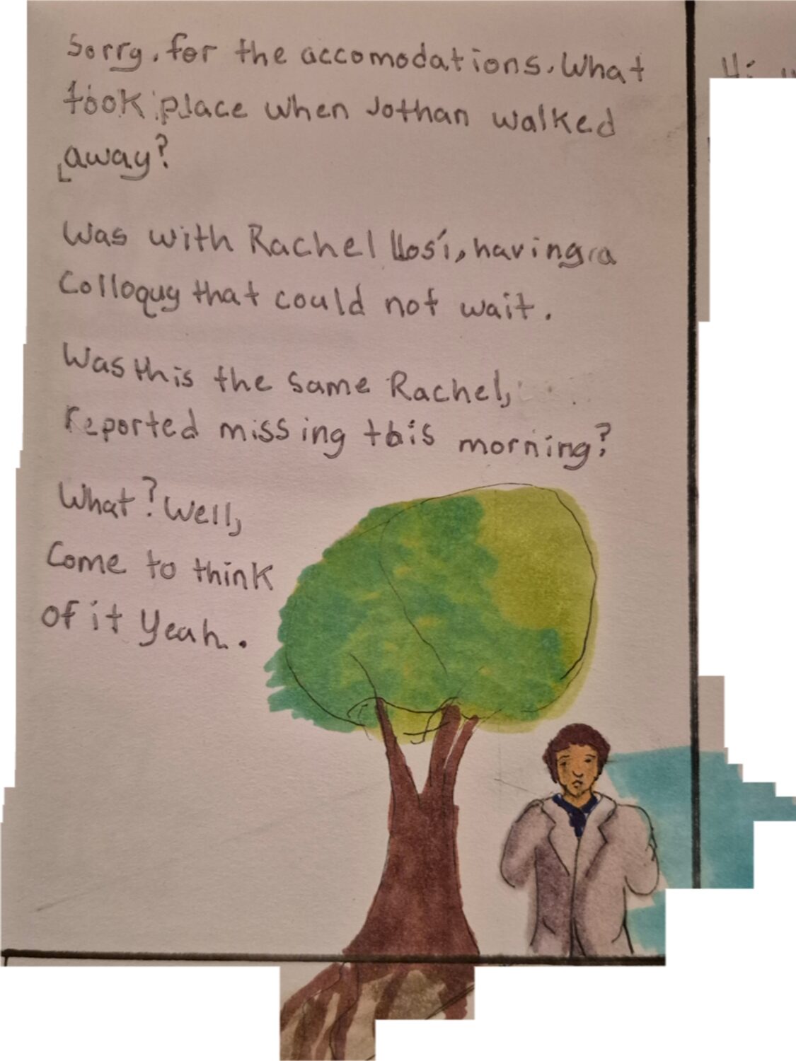 Inked Path: A clown is given a clue.
Amongst the frames, away-ink, comic art, comic strips, inkedpath, late to the party, puzzlement, Quibbles of the scribbles, the clone did it, used or not, webcomic