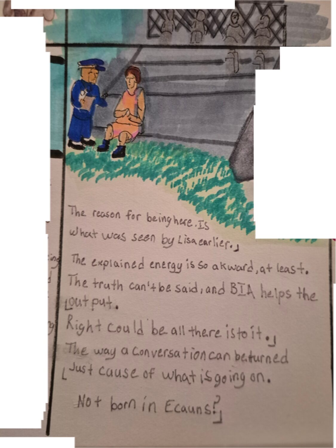 Inked Path: A clown is given a clue.
Amongst the frames, away-ink, comic art, comic strips, inkedpath, late to the party, puzzlement, Quibbles of the scribbles, the clone did it, used or not, webcomic