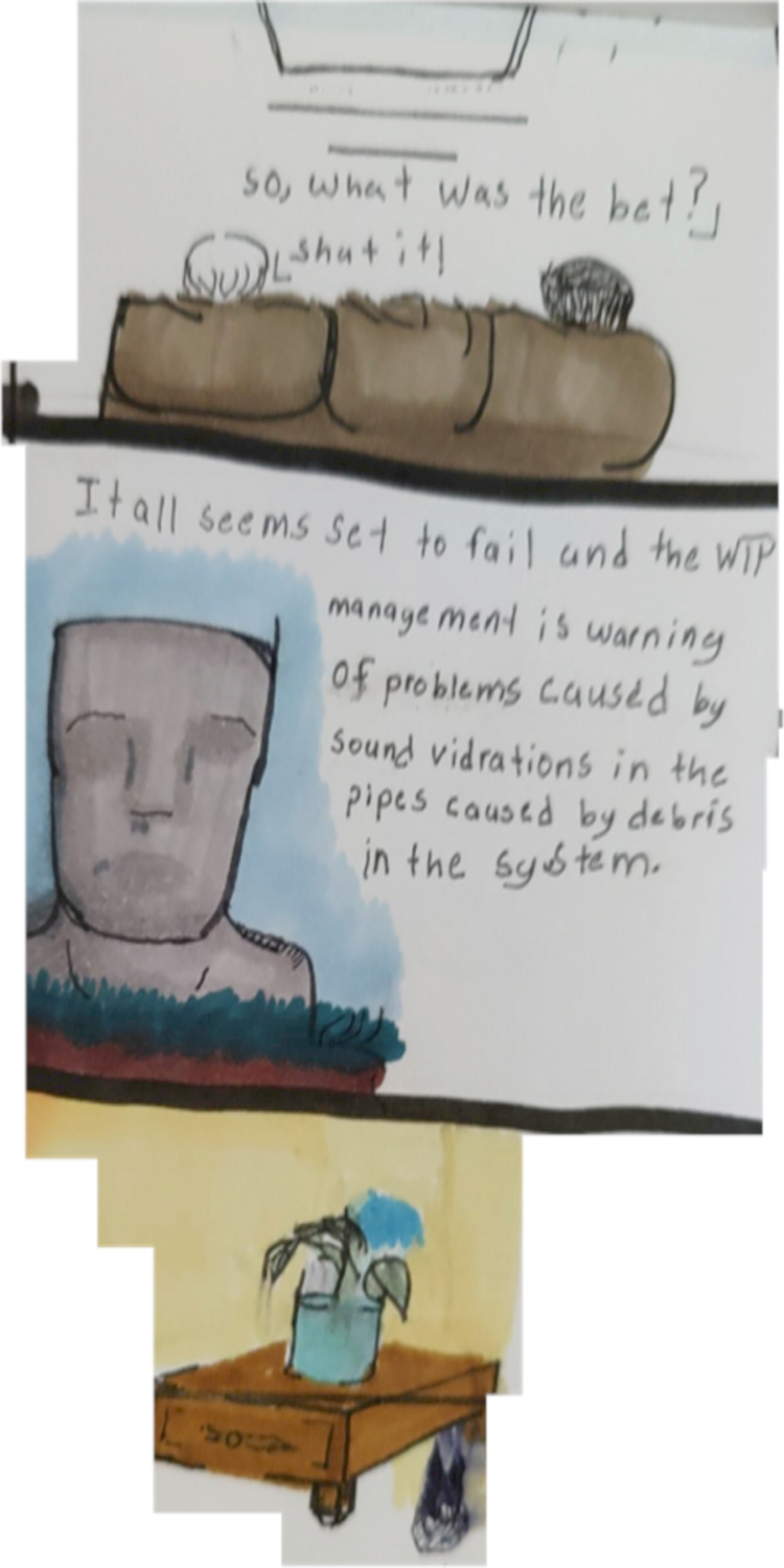 Inked Path: The maze for 2 is told.
Amongst the frames, away-ink, comic art, comic strips, inkedpath, late to the party, puzzlement, Quibbles of the scribbles, the clone did it, used or not, webcomic