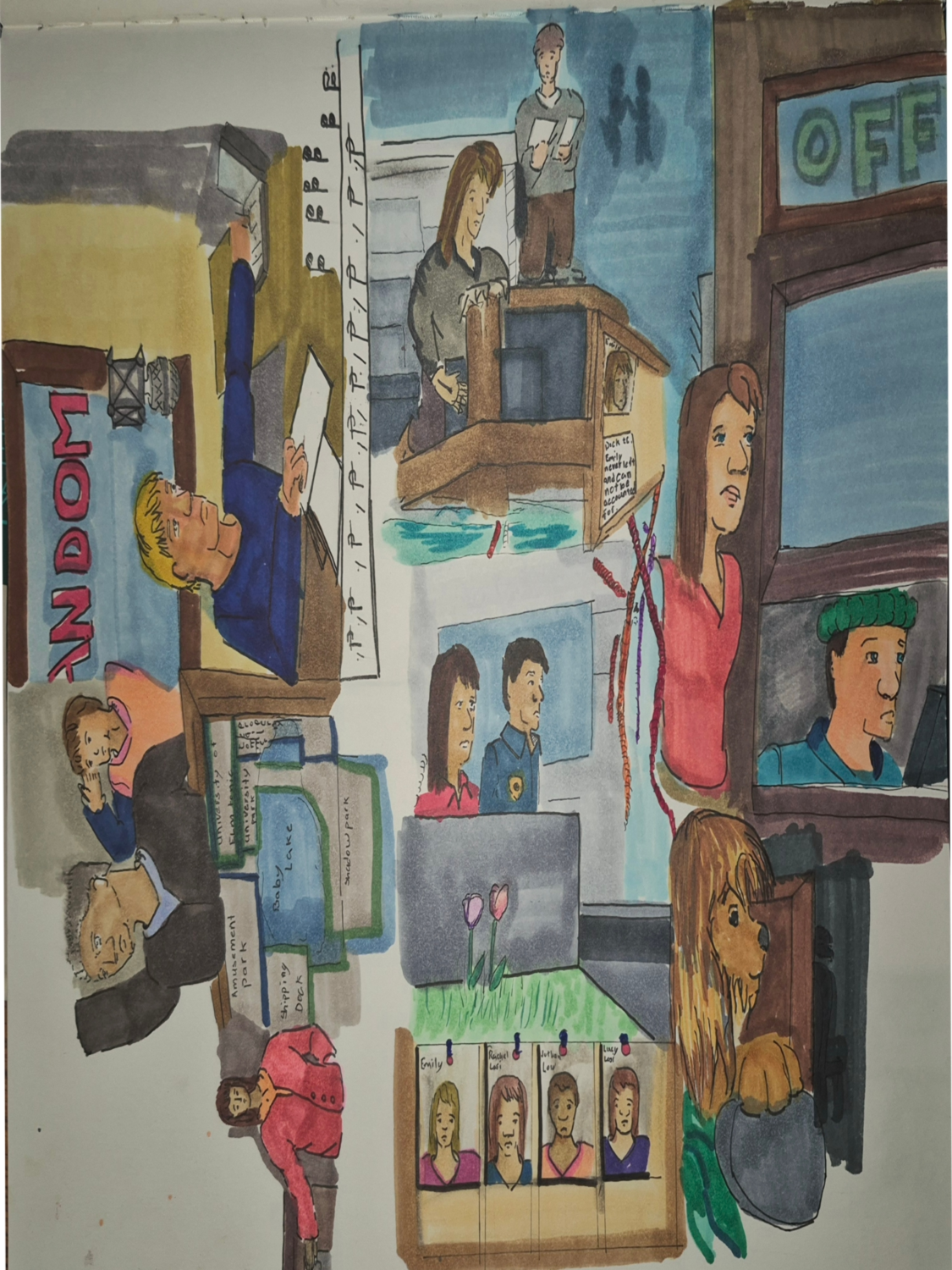 Inked path: Mentally depending on the Connection,  Amongst the frames, away-ink, comic art, comic strips, inkedpath, late to the party, puzzlement, Quibbles of the scribbles, the clone did it, used or not, webcomic