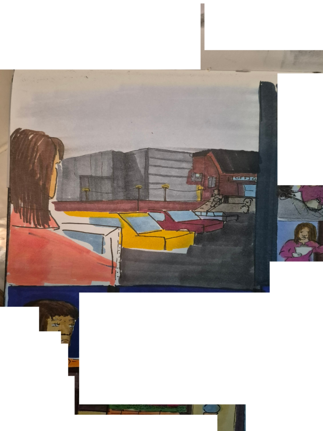 Inked path: Mentally depending on the Connection,  Amongst the frames, away-ink, comic art, comic strips, inkedpath, late to the party, puzzlement, Quibbles of the scribbles, the clone did it, used or not, webcomic