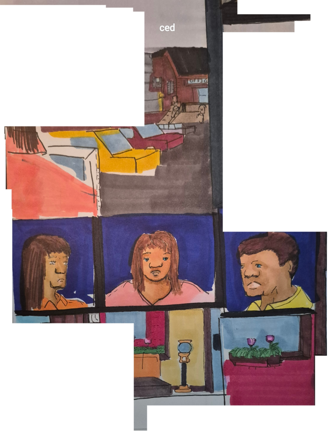 Inked path: Mentally depending on the Connection,  Amongst the frames, away-ink, comic art, comic strips, inkedpath, late to the party, puzzlement, Quibbles of the scribbles, the clone did it, used or not, webcomic