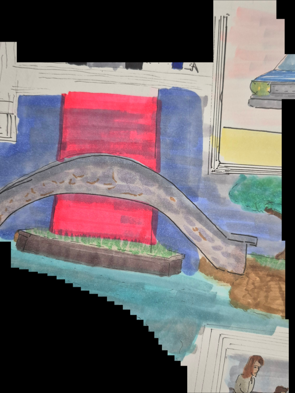 Inked Path: A flip over, see how it...,  Amongst the frames, away-ink, comic art, comic strips, inkedpath, late to the party, puzzlement, Quibbles of the scribbles, the clone did it, used or not, webcomic