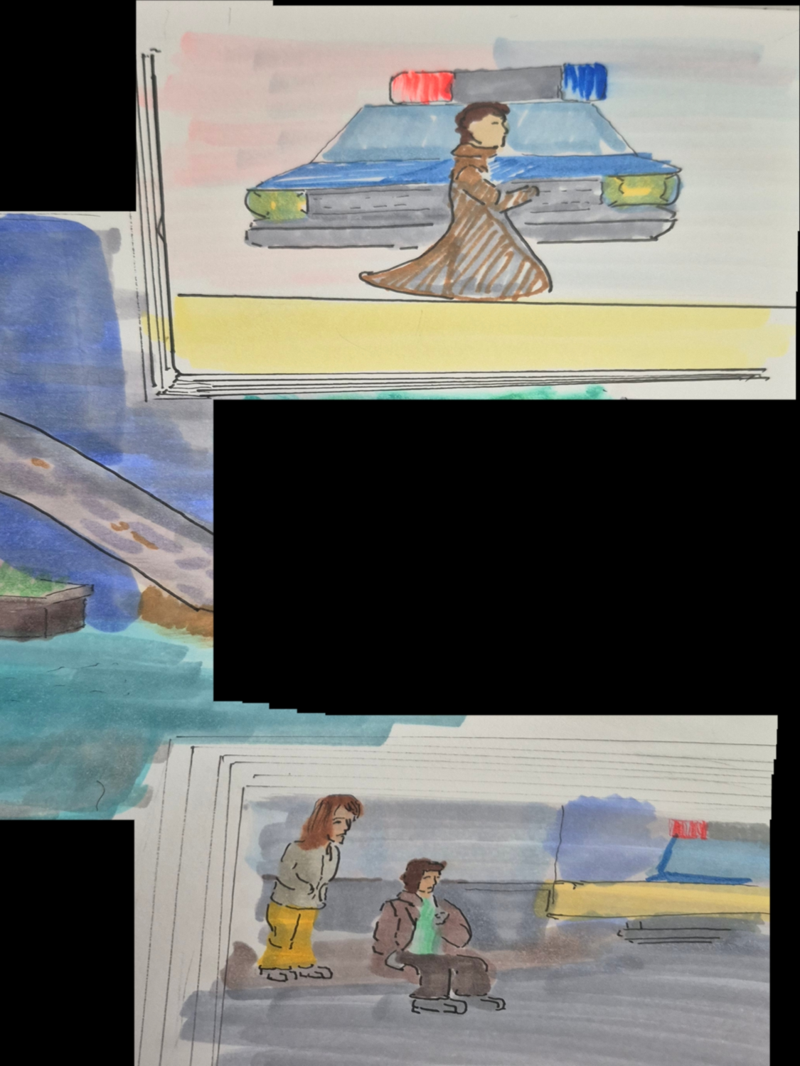 Inked Path: A flip over, see how it...,  Amongst the frames, away-ink, comic art, comic strips, inkedpath, late to the party, puzzlement, Quibbles of the scribbles, the clone did it, used or not, webcomic